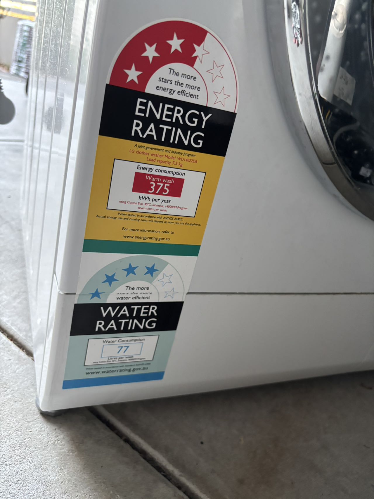  LG 7.5 kg Washing Machin